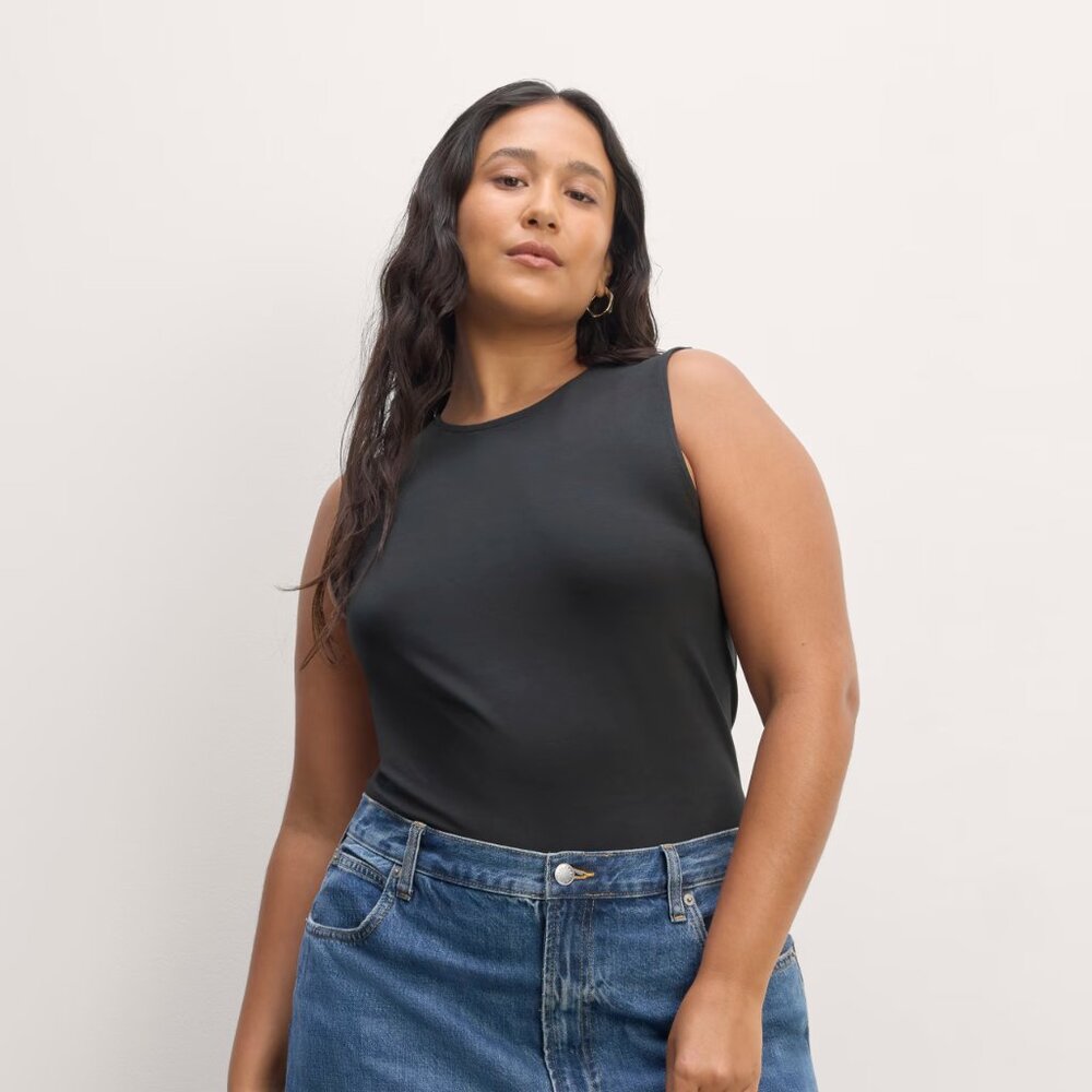 Everlane - The Form Tank in Black (Medium)